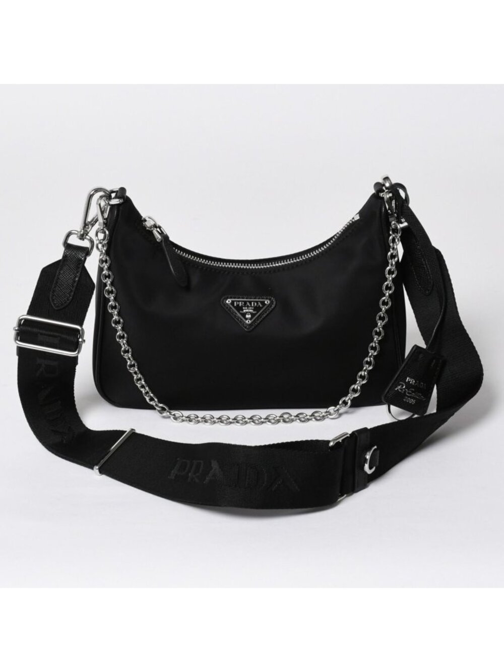 Prada Hobo Nylon Black
